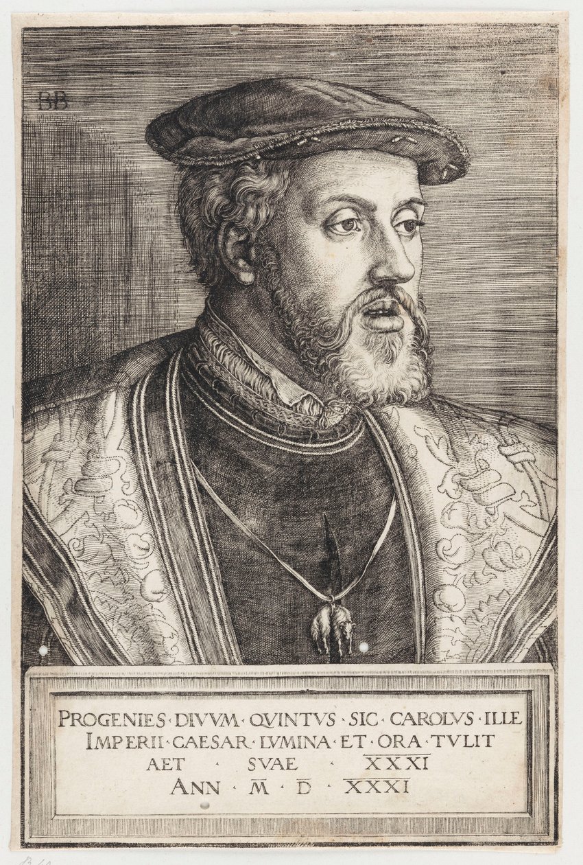 Portret cesarza Karola V autorstwa Barthel Beham