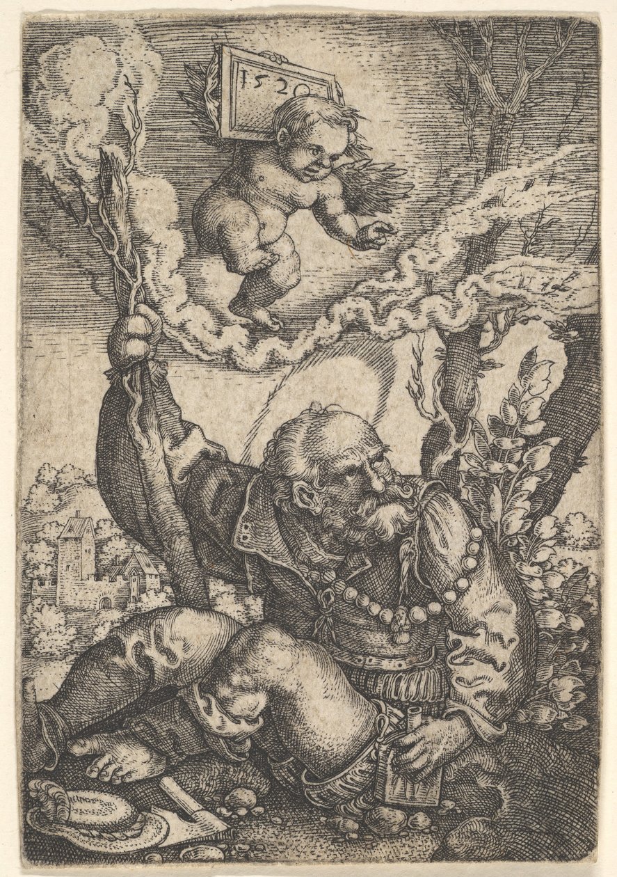 Św. Krzysztof, początek XVI wieku. autorstwa Barthel Beham