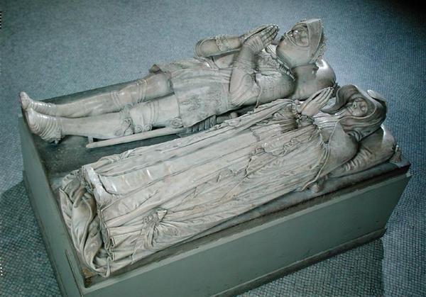 Wizerunki Anny de Montmorency (1493-1567) konstabla i marszałka Francji oraz Madeleine de Savoy (1510-86) księżnej Montmorency, ok. 1567 i ok. 1586 (marmur) (patrz także 229955) autorstwa Barthelemy Prieur