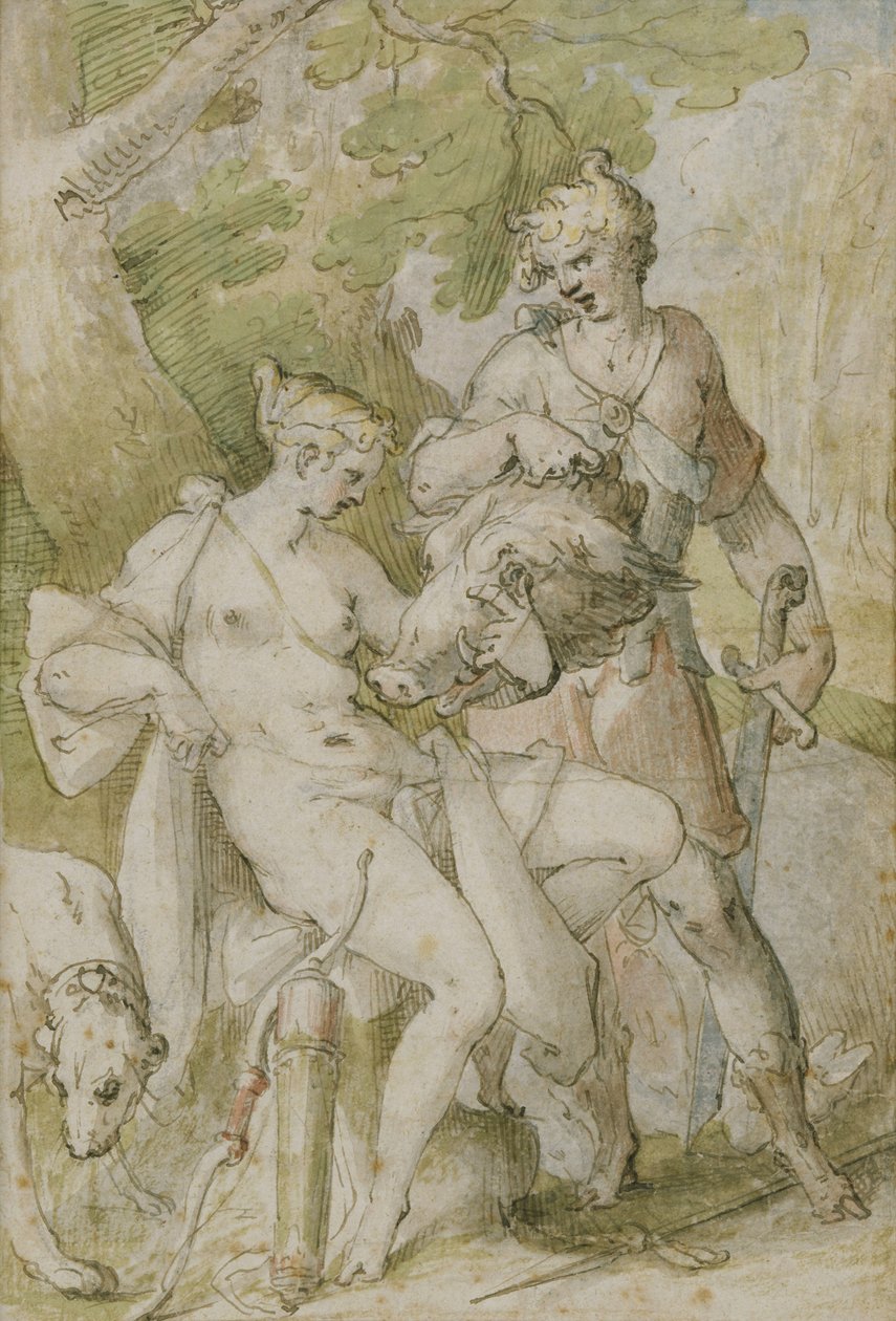 Scena mitologiczna autorstwa Bartholomaeus Spranger