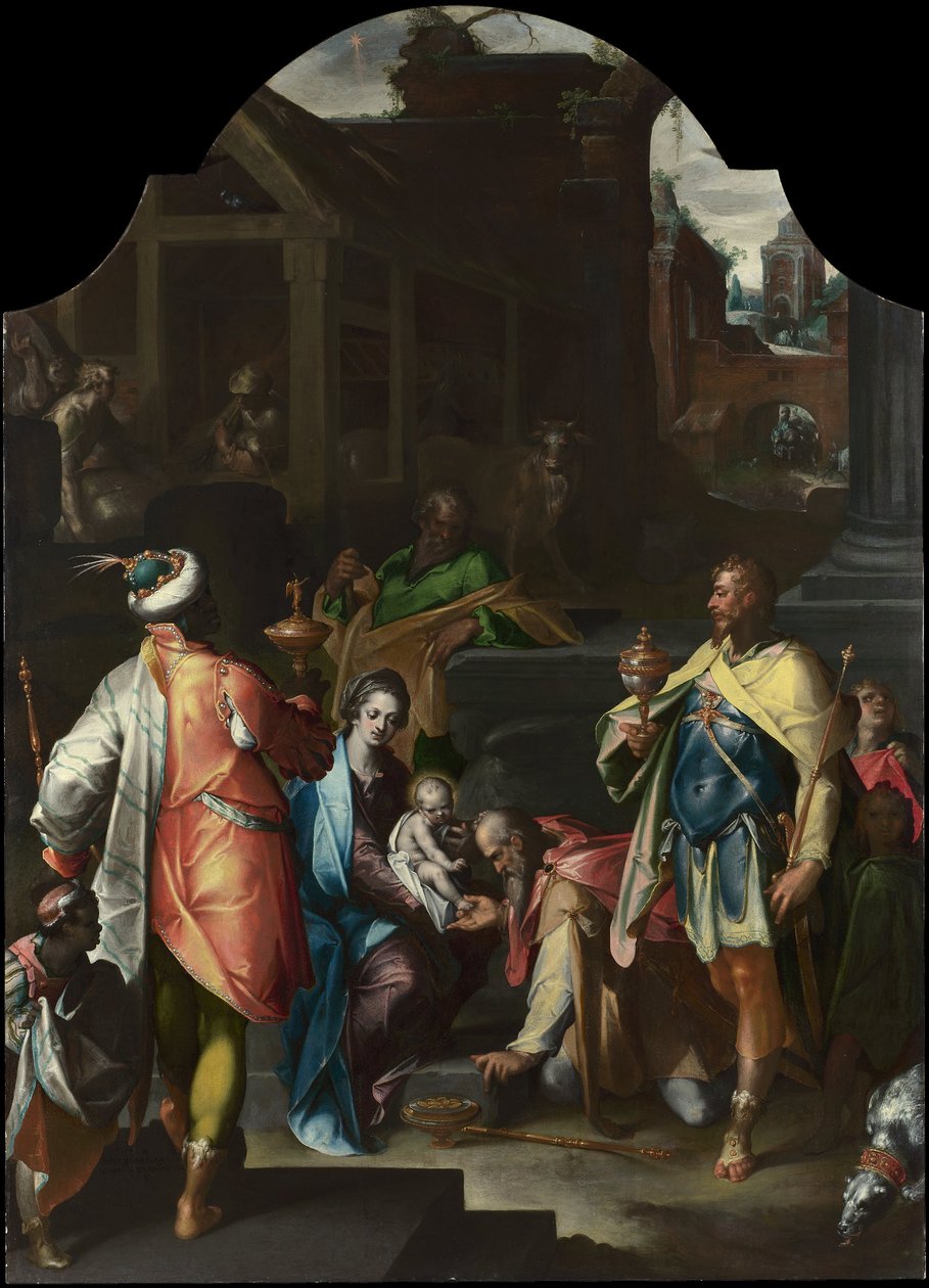 Adoracja Królów autorstwa Bartholomaeus Spranger
