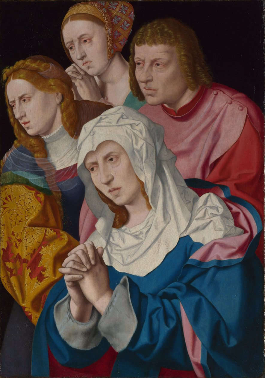 Dziewica, święci i święta kobieta autorstwa Bartholomaeus Bruyn the Elder