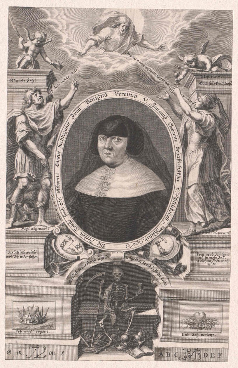 Benigna Veronica Schaffalizky von Mukodell (druk) autorstwa Bartholomäus Kilian