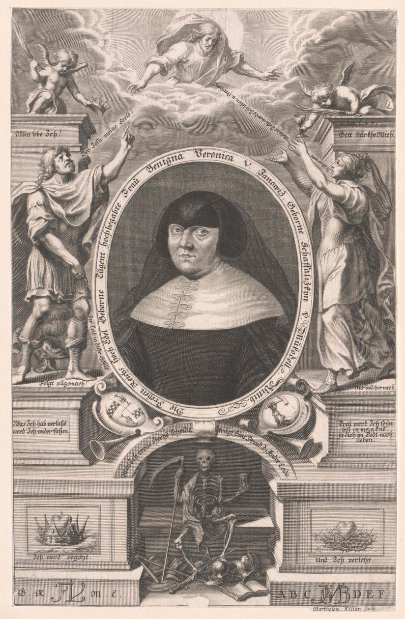 Benigna Veronica Schaffalizky von Mukodell (druk) autorstwa Bartholomäus Kilian