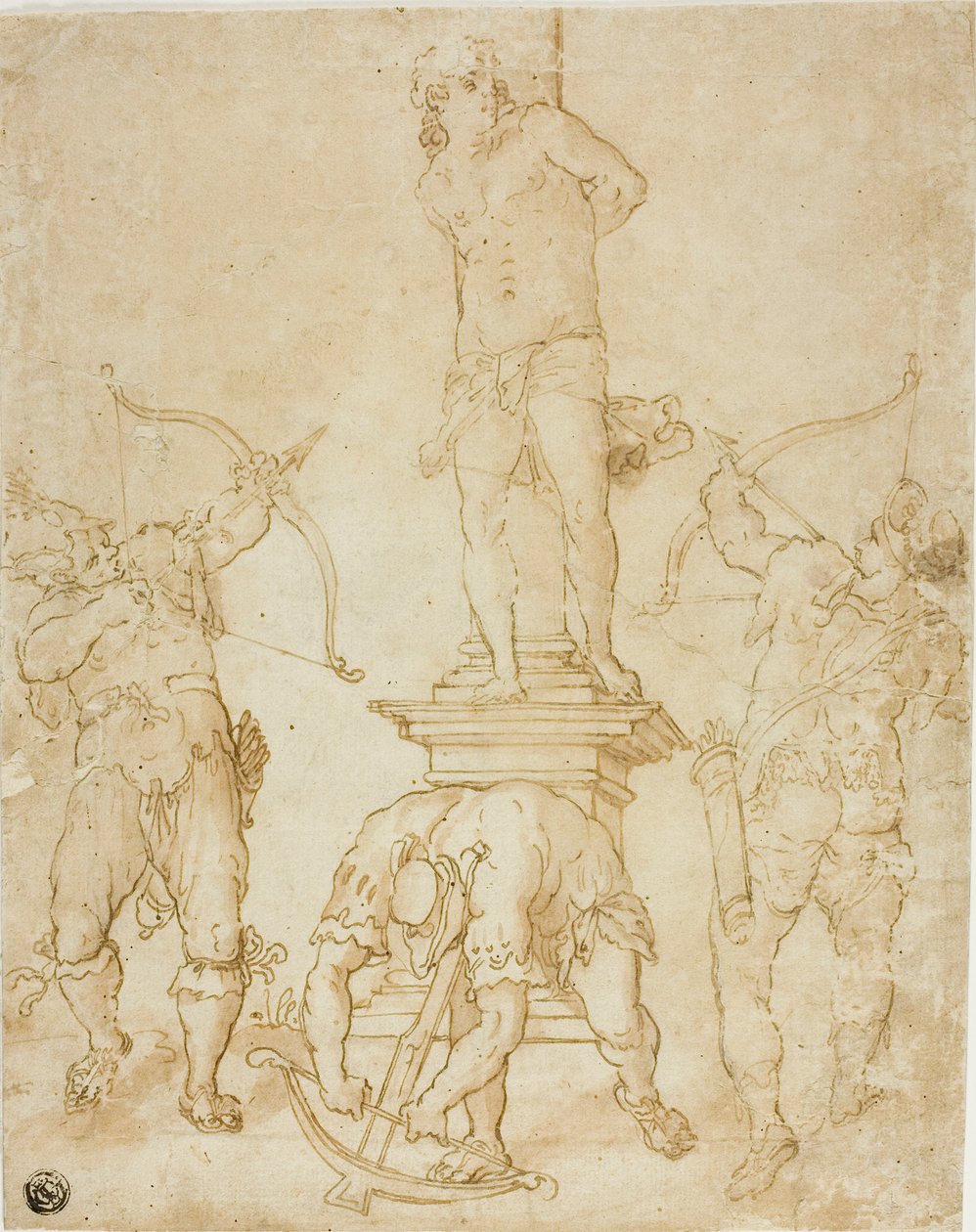Męczeństwo św. Sebastiana autorstwa Bartholomaeus Spranger