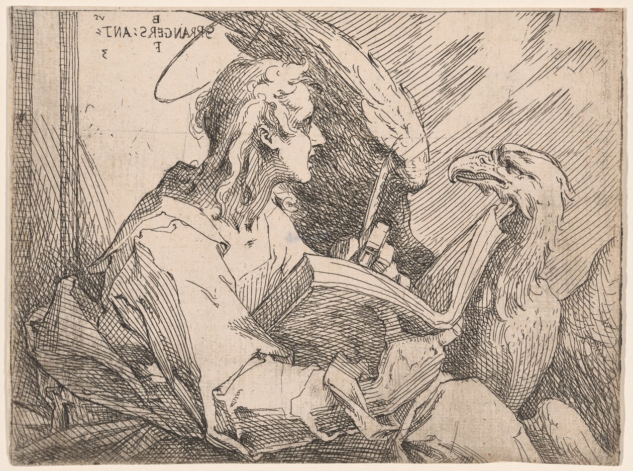 Jan Ewangelista autorstwa Bartholomaeus Spranger