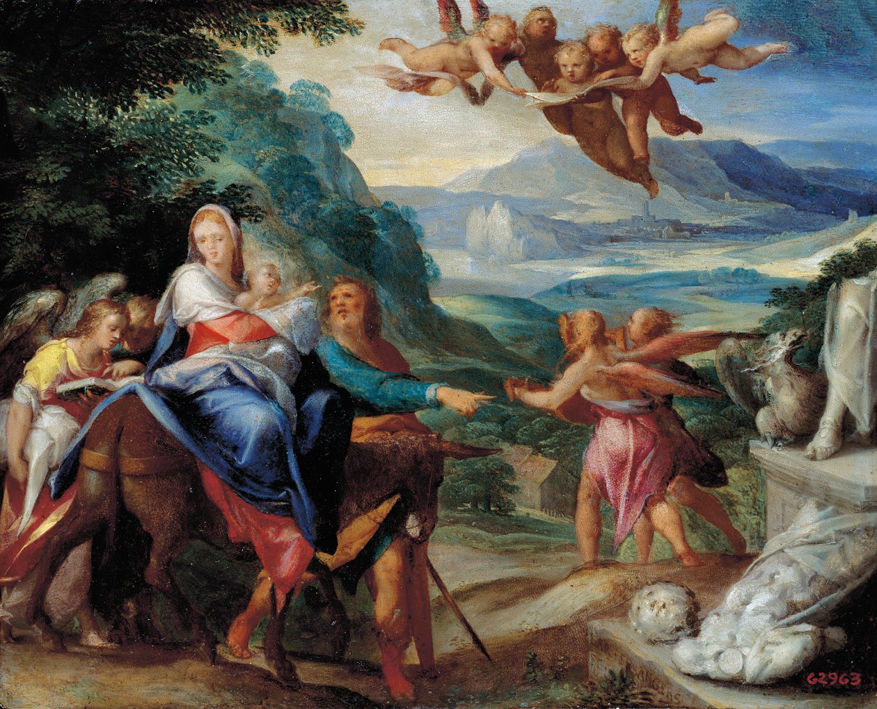 Ucieczka do Egiptu autorstwa Bartholomaeus Spranger
