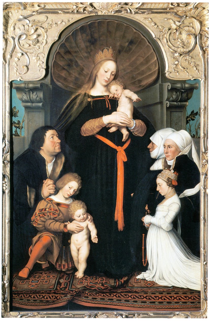 Madonna burmistrza Meyera (Darmstadt Madonna) autorstwa Bartholomeaus Sarburgh