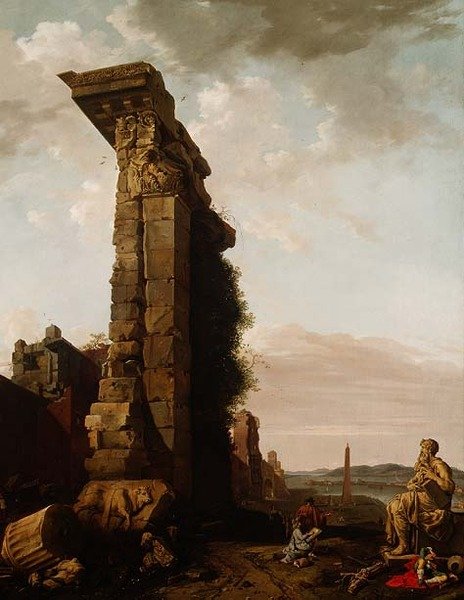 Widok Capriccio na port śródziemnomorski, XVII wiek autorstwa Bartholomeus Breenbergh