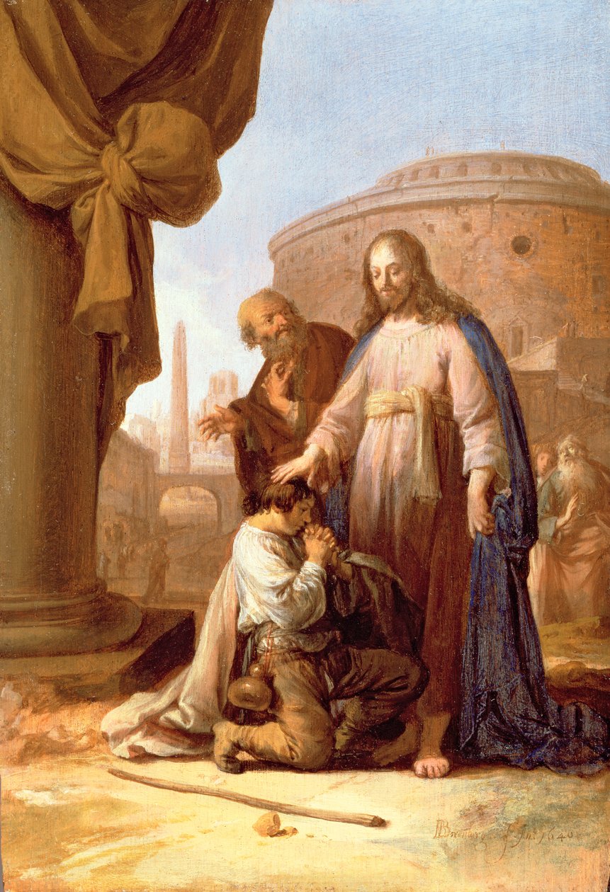Chrystus i bogaty młody władca, 1640 autorstwa Bartholomeus Breenbergh