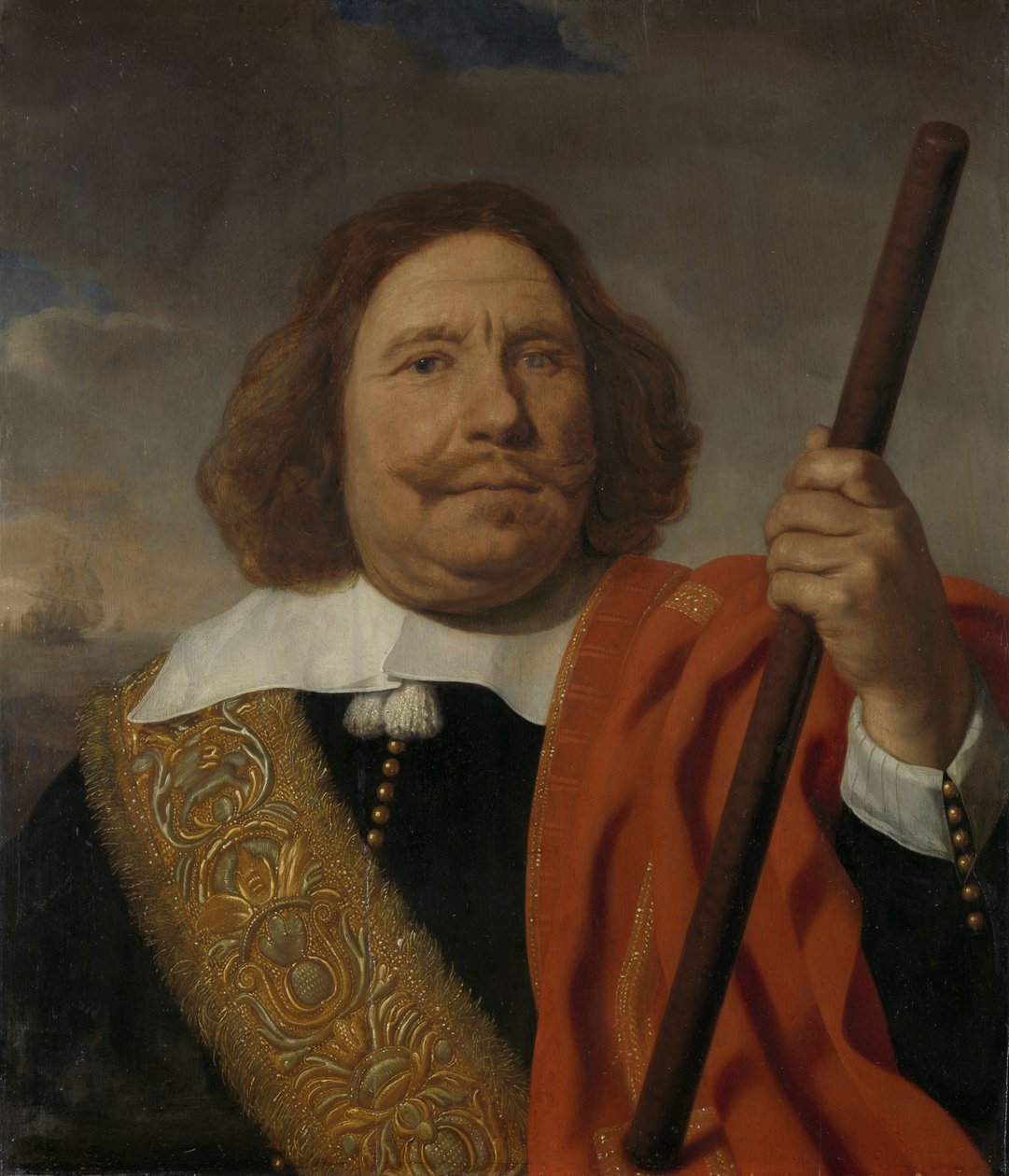 Egbert Meeuwsz Cortenaer (1600-65). Wiceadmirał Admiralicji Maasa, Rotterdam autorstwa Bartholomeus van der Helst