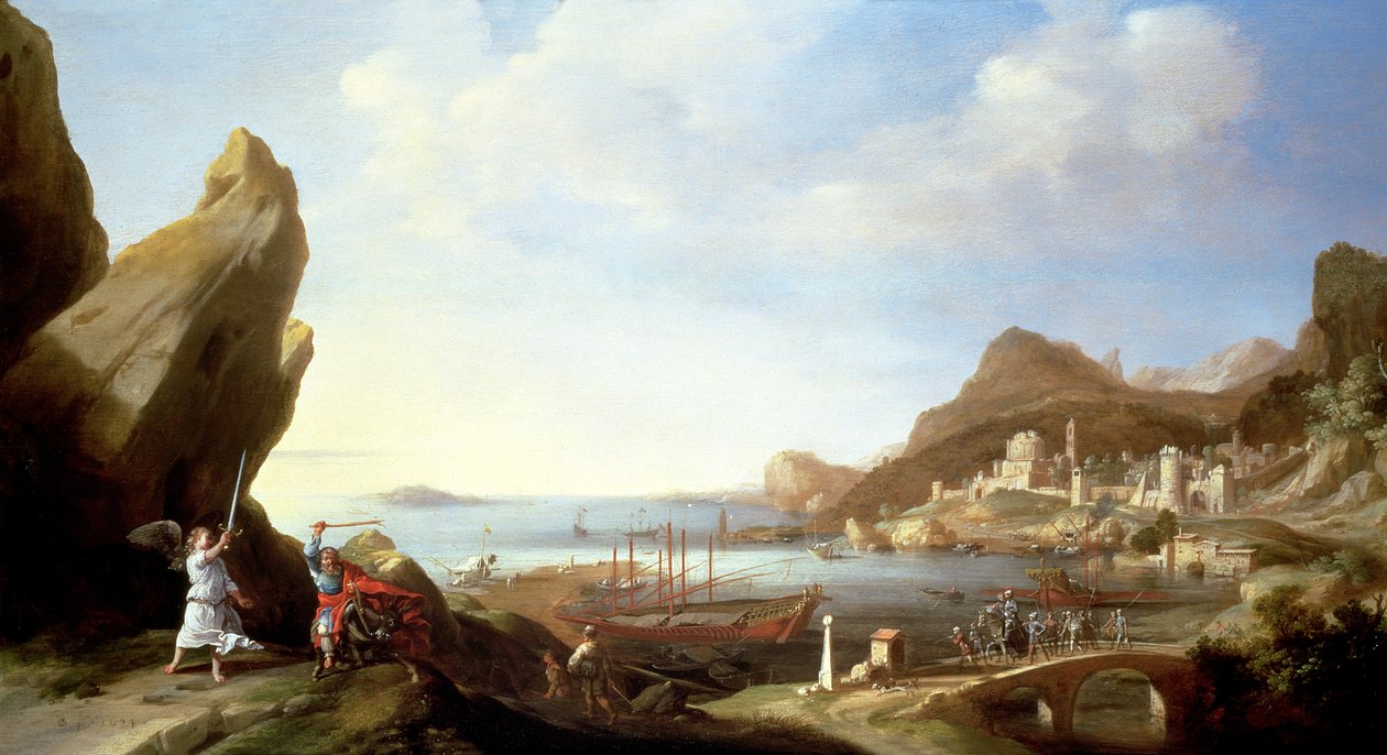 Balaam i jego tyłek autorstwa Bartholomeus Breenbergh