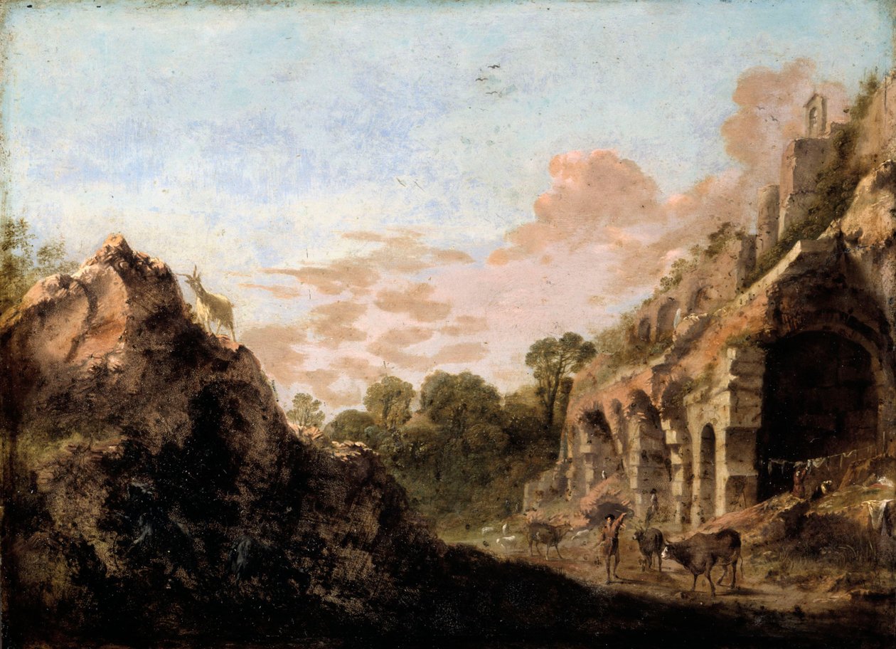Krajobraz z ruinami autorstwa Bartholomeus Breenbergh