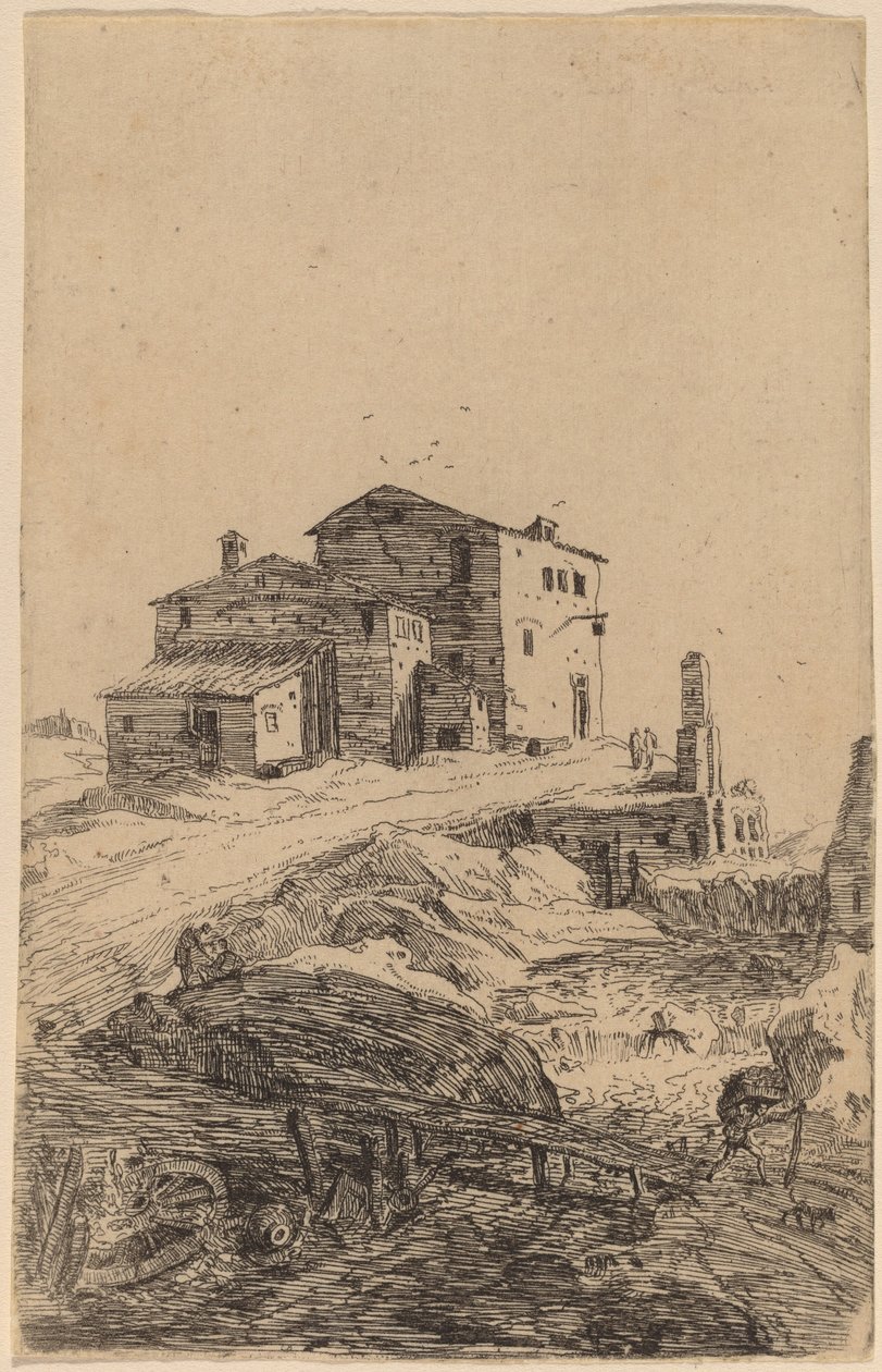 Karczma w pobliżu Prima Porta autorstwa Bartholomeus Breenbergh