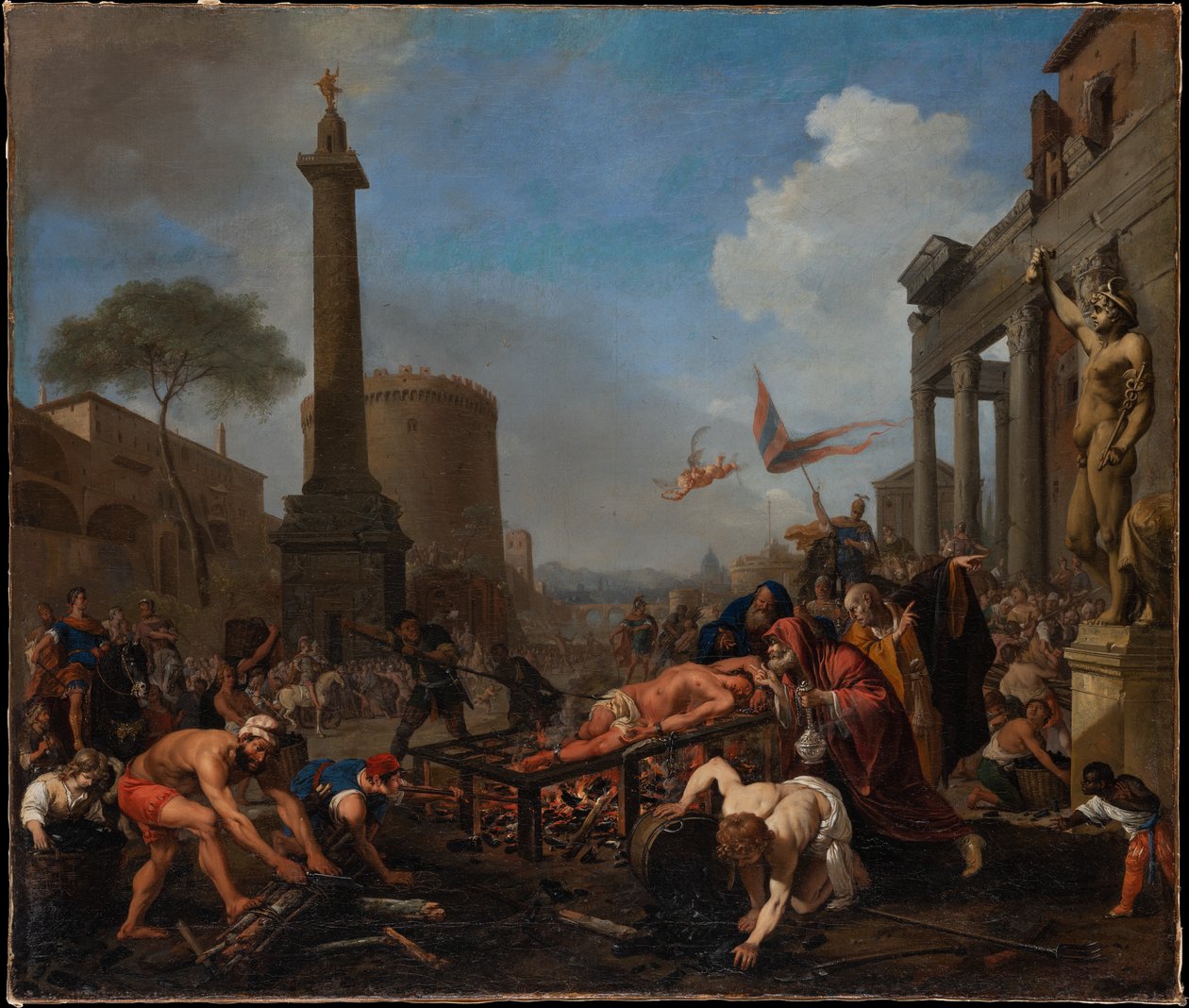 Męczeństwo świętego Wawrzyńca autorstwa Bartholomeus Breenbergh