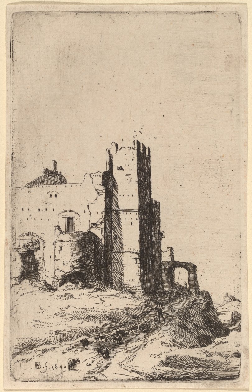 Miasto Leoni, niedaleko Frascati autorstwa Bartholomeus Breenbergh