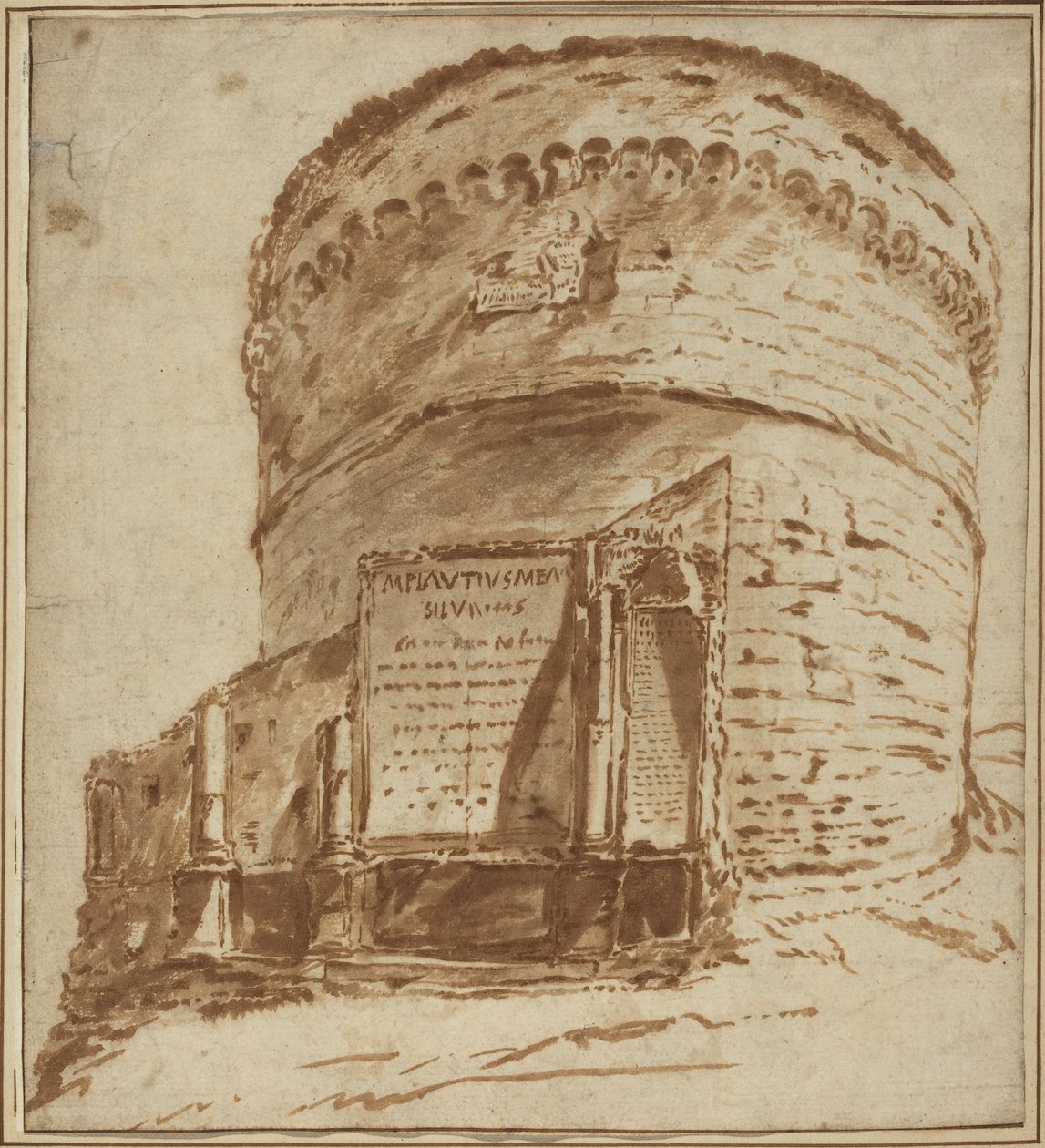 Grób Plaucjusza autorstwa Bartholomeus Breenbergh