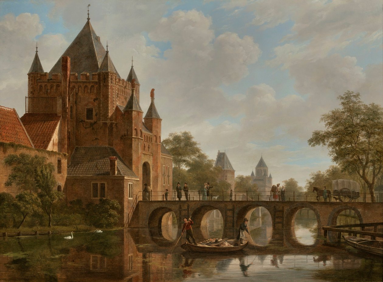 Wielki Houtpoort, Haarlem autorstwa Bartholomeus Johannes van Hove
