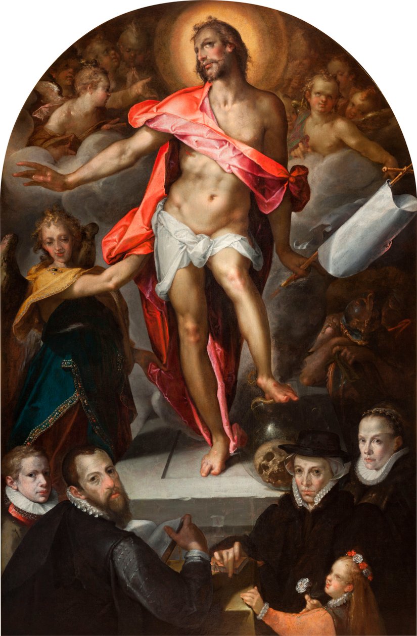 Epitafium złotnika Nicolasa Müllera z Pragi autorstwa Bartholomaeus Spranger