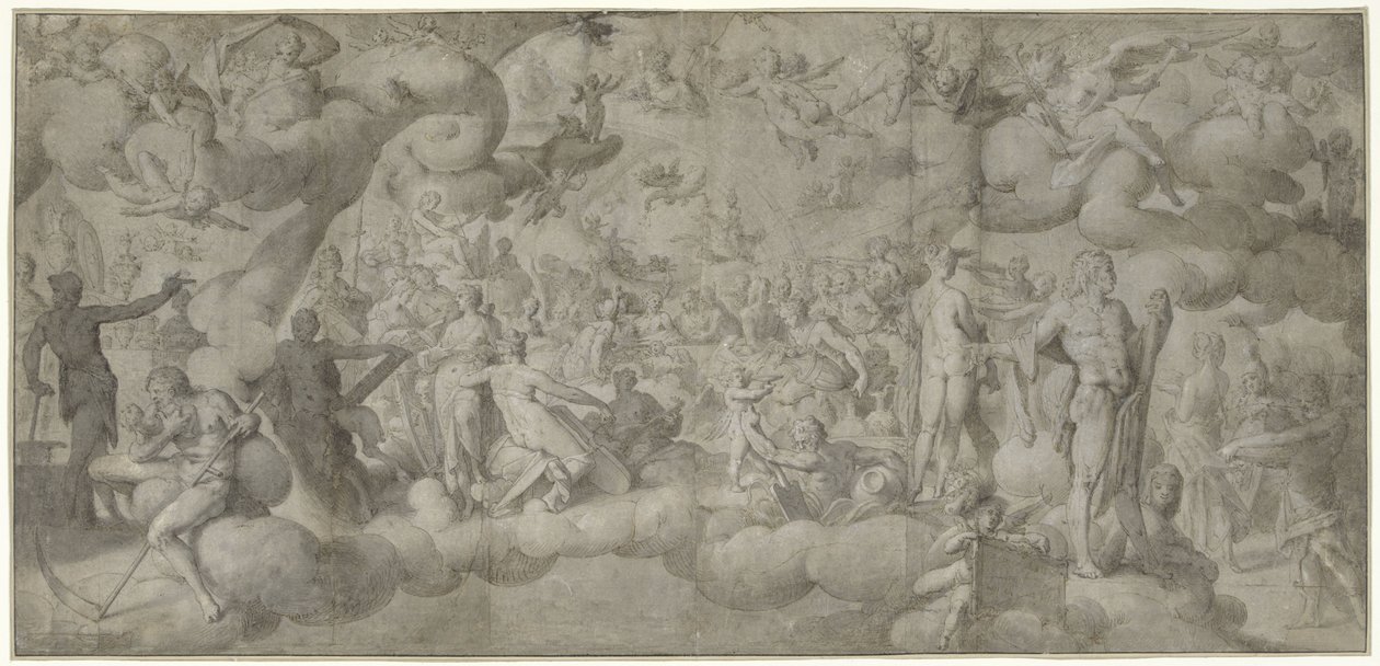 Wesele Kupidyna i Psyche autorstwa Bartholomeus Spranger