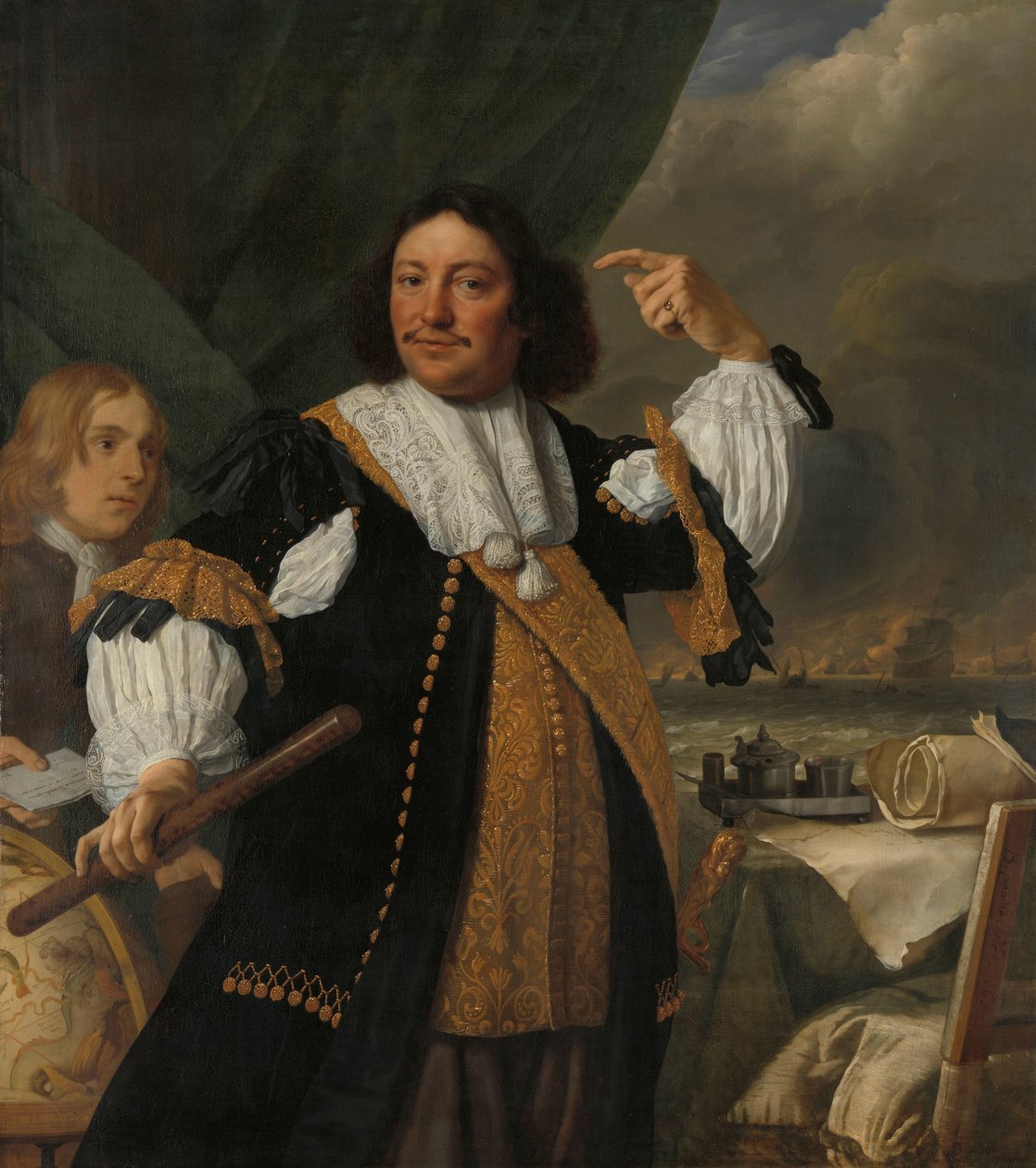 Aert van Nes (1626-1693), wiceadmirał autorstwa Bartholomeus van der Helst