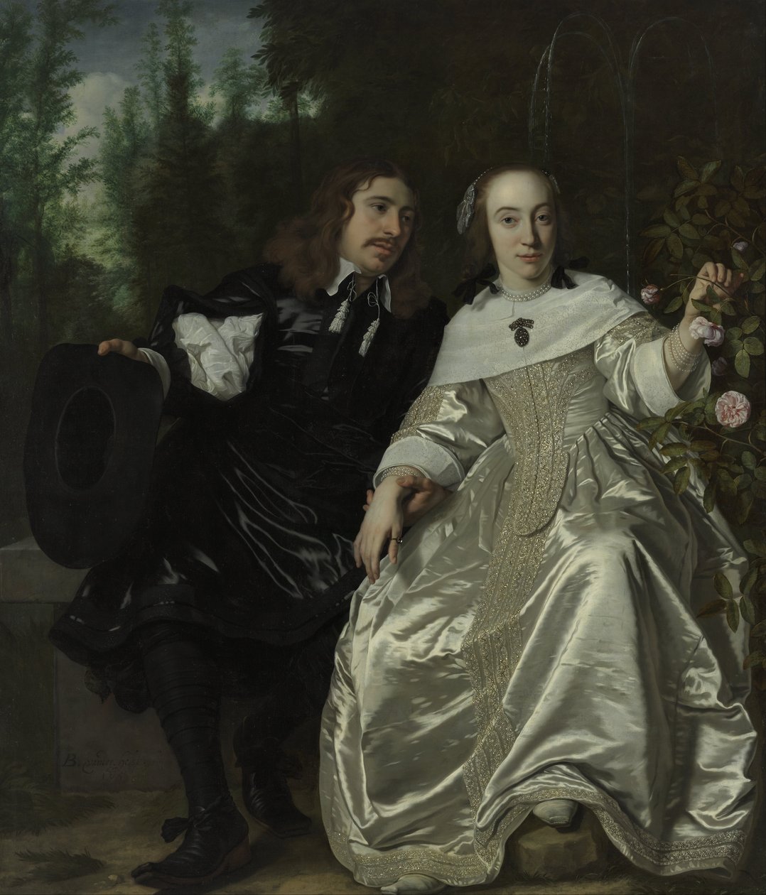 Niderlandzki: Abraham del Court i jego żona Maria de Kaersgieter Abraham del Court i jego żona Maria de Kaersgieter autorstwa Bartholomeus van der Helst