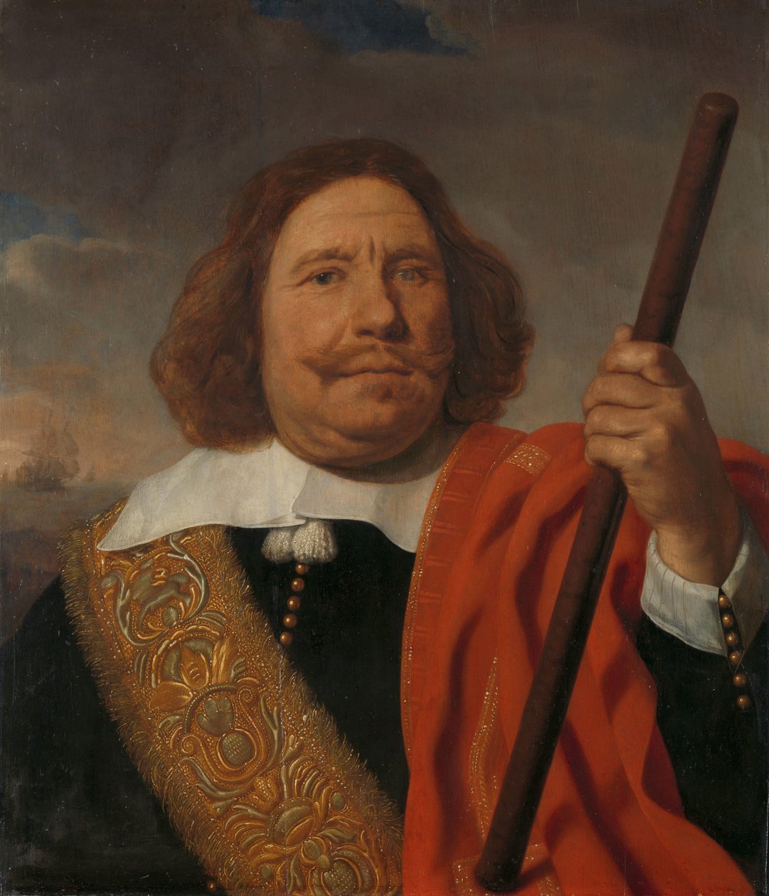 Egbert Meeuwsz Cortenaer (1605-65), wiceadmirał Admiralicji Maas, Rotterdam autorstwa Bartholomeus van der Helst
