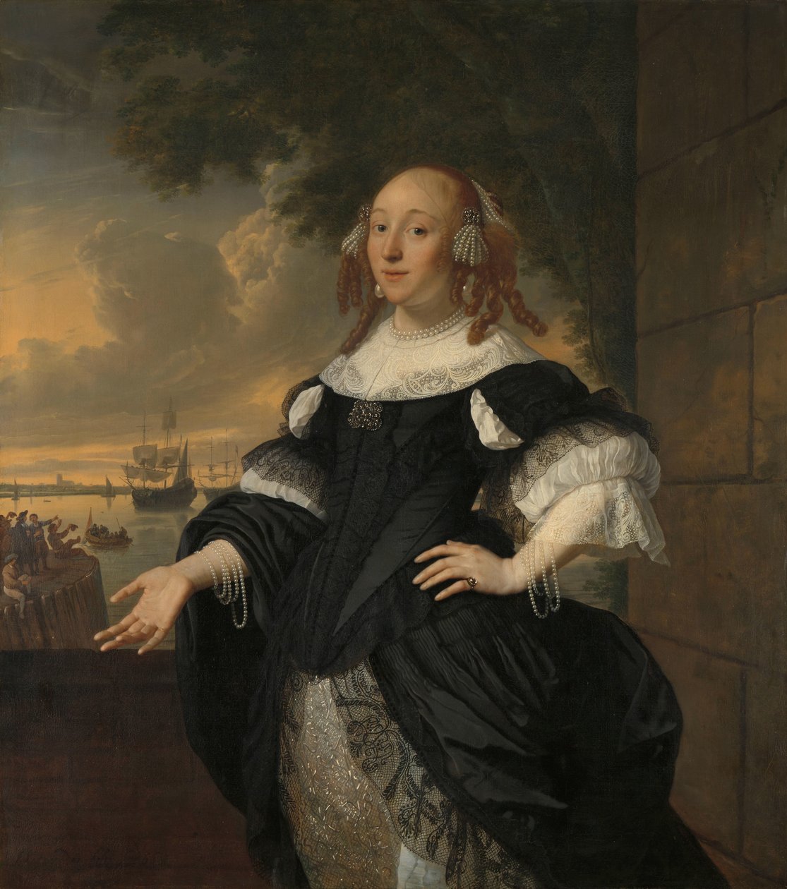 Geertruida den Dubbelde (1647-84), żona Aert van Nes autorstwa Bartholomeus van der Helst