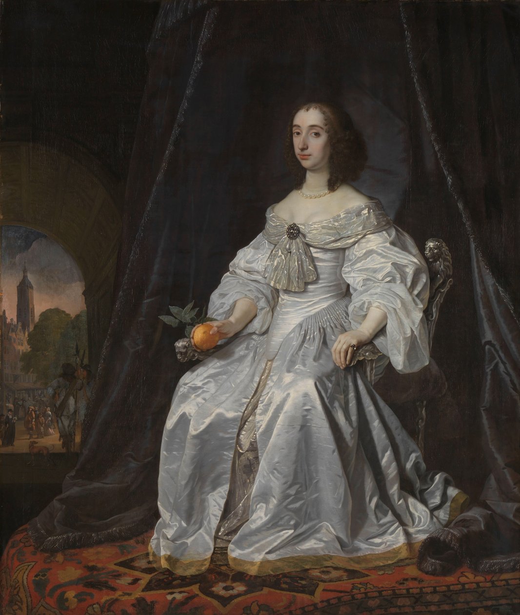 Maria Stuart, księżna Orange, jako wdowa po Wilhelmie II Portret księżniczki Marii Stuart (1631-1660), wdowy po Willem II, księcia Orange autorstwa Bartholomeus van der Helst