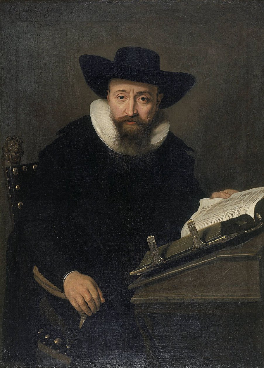 Portret nieznanego mężczyzny, prawdopodobnie pastora protestanckiego autorstwa Bartholomeus van der Helst
