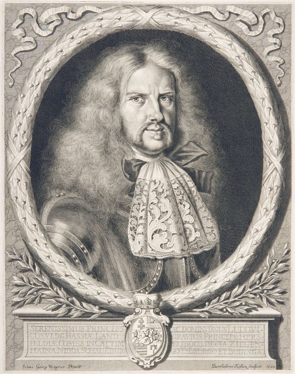 Ludwika VI. (1630-1678), Landgraf Hesji-Darmstadt 1661-1678 autorstwa Bartholomäus Kilian