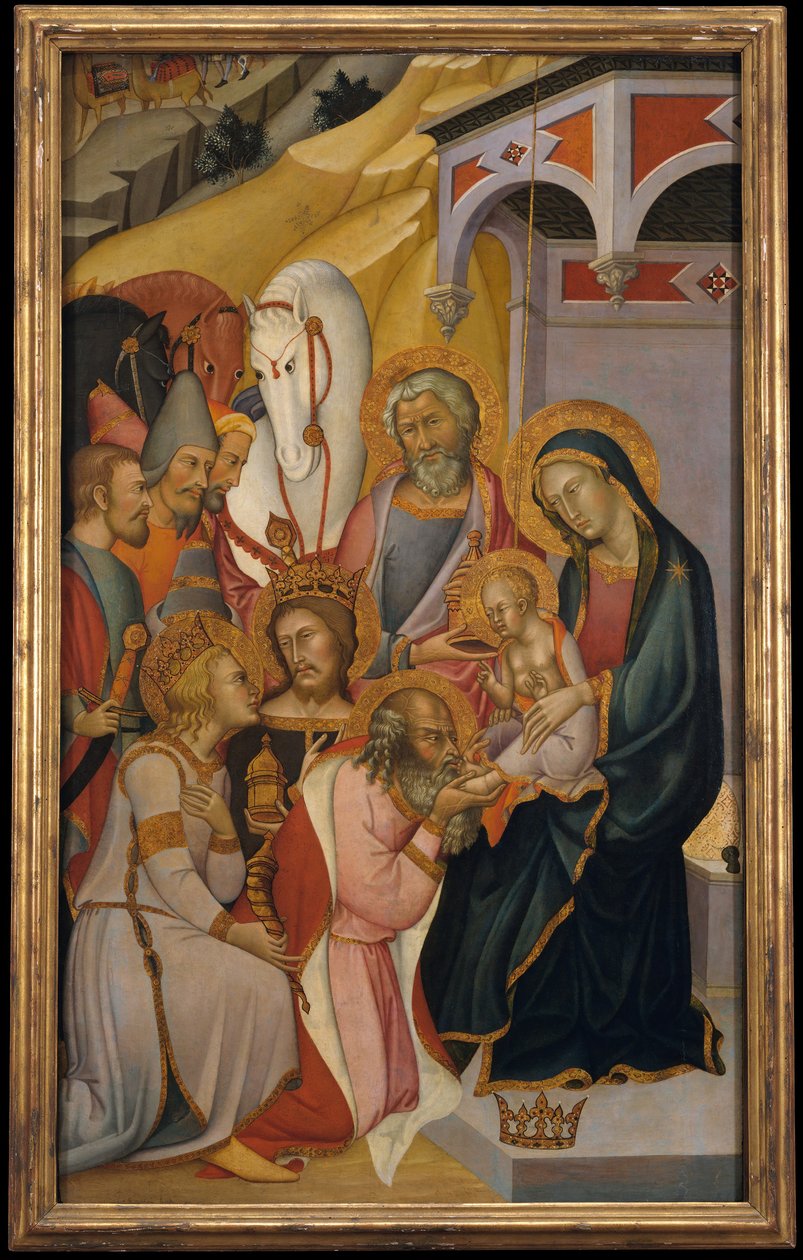 Adoracja Trzech Króli, ca. 1390. autorstwa Bartolo di Fredi