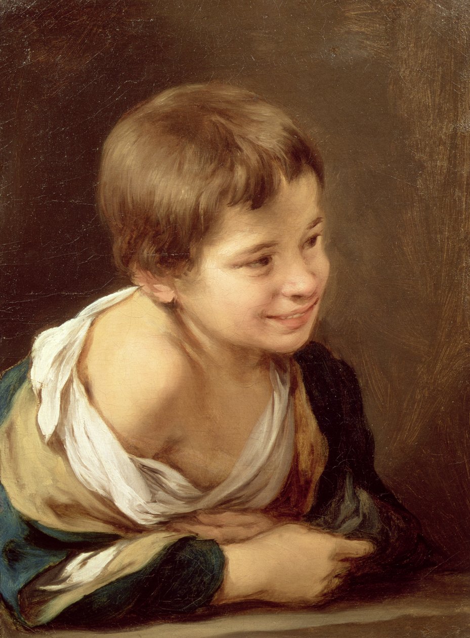 Chłop oparty o parapet, 1670-80 autorstwa Bartolomé Esteban Murillo