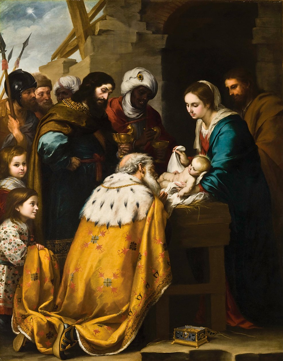 Adoracja Trzech Króli autorstwa Bartolomé Esteban Murillo