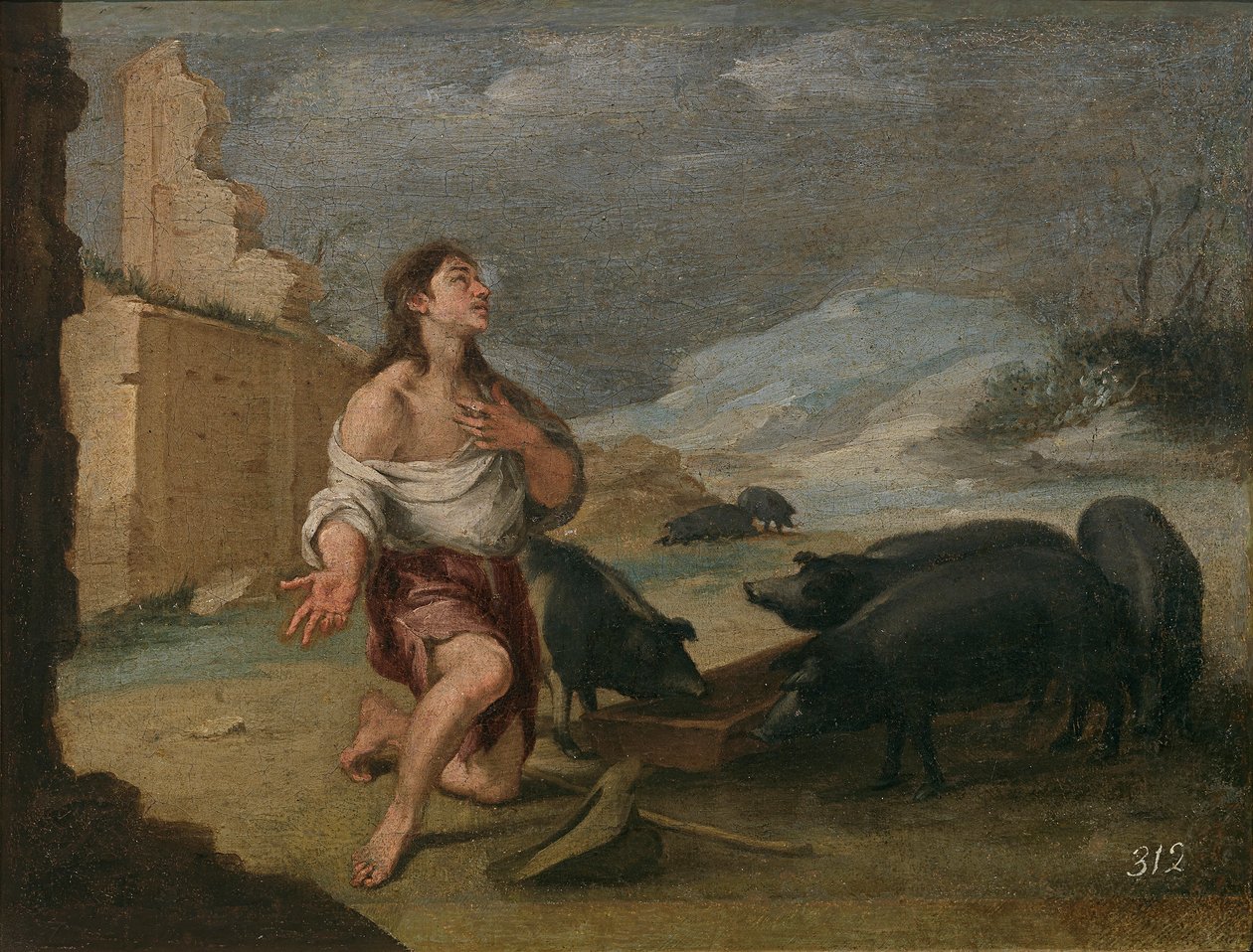 Opuszczony syn marnotrawny autorstwa Bartolomé Esteban Murillo