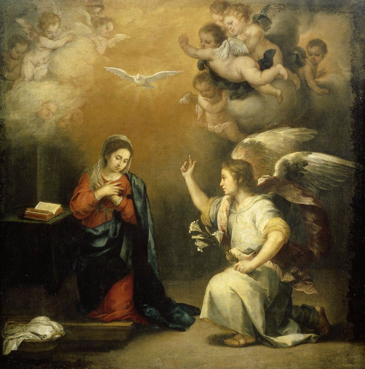 Zwiastowanie autorstwa Bartolomé Esteban Murillo