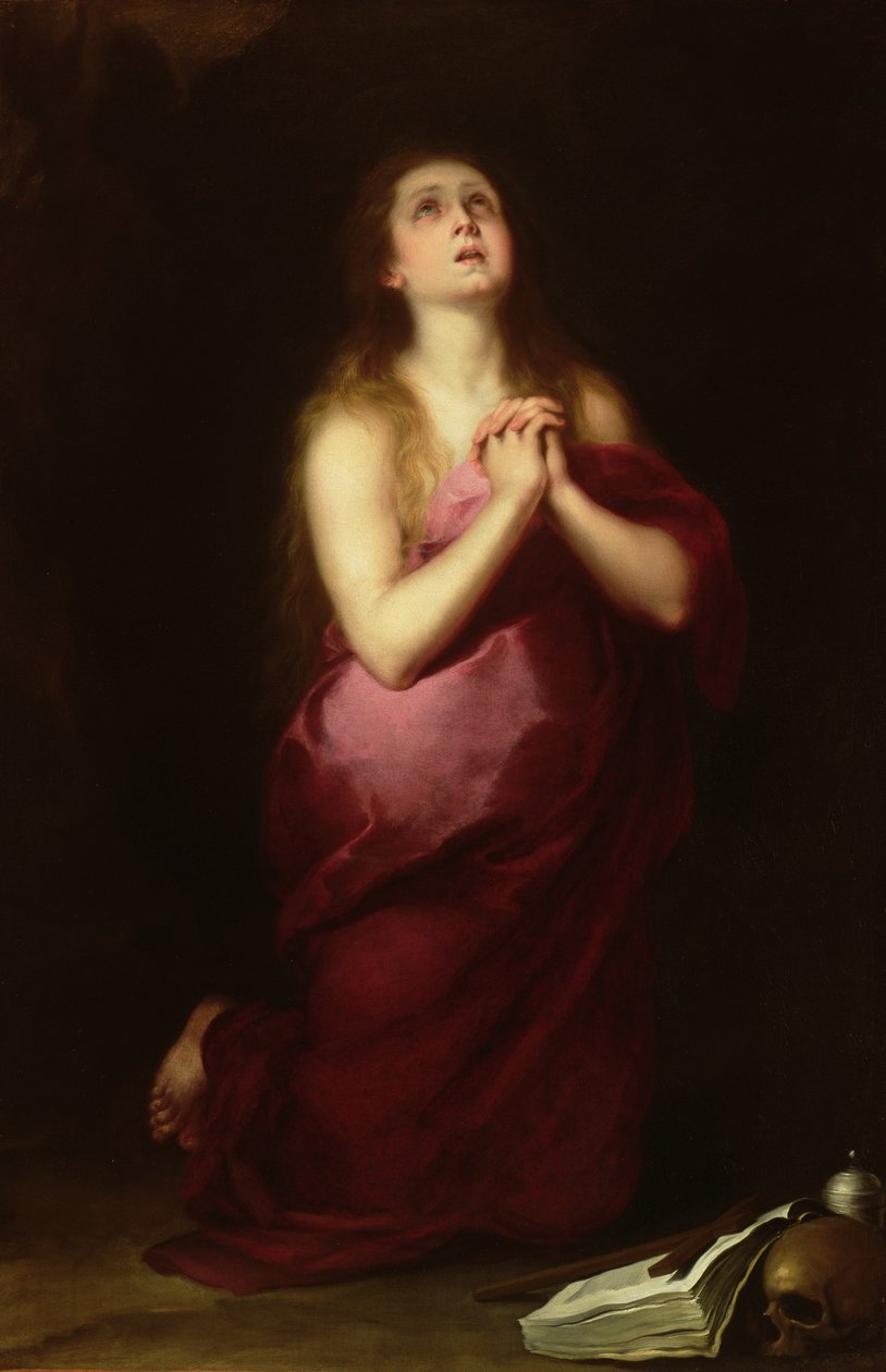 Maria Magdalena, 1650-55 autorstwa Bartolomé Esteban Murillo