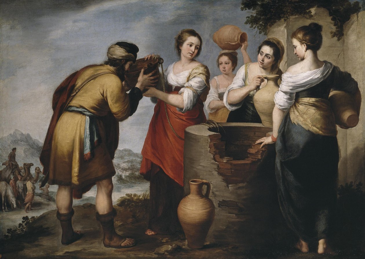 Rebeka i Eliezer autorstwa Bartolomé Esteban Murillo