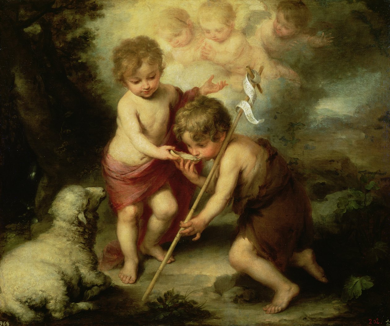 Chłopcy z muszlą, ok. 1670 autorstwa Bartolomé Esteban Murillo