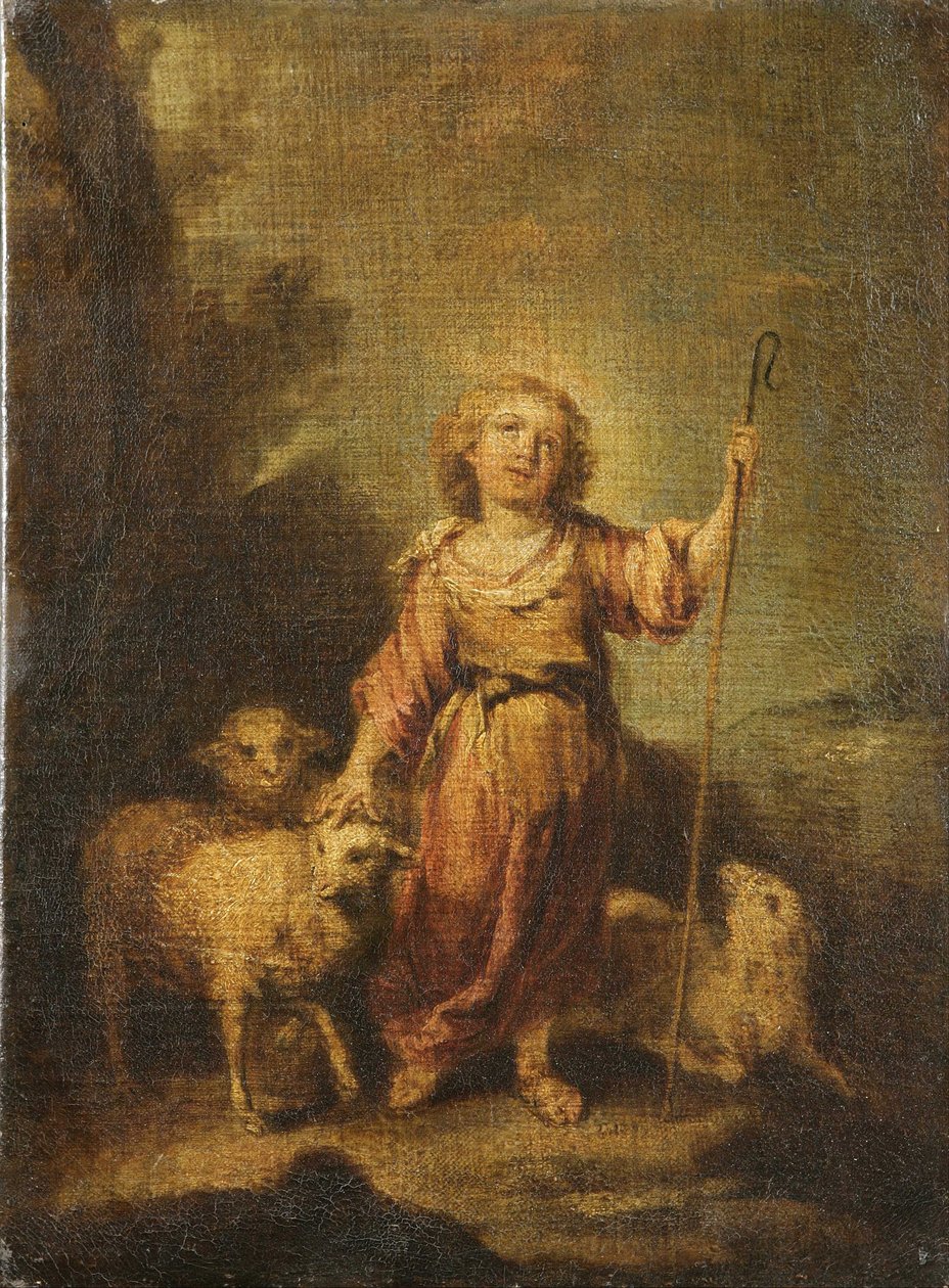 Dzieciątko Chrystus jako Dobry Pasterz autorstwa Bartolomé Esteban Murillo
