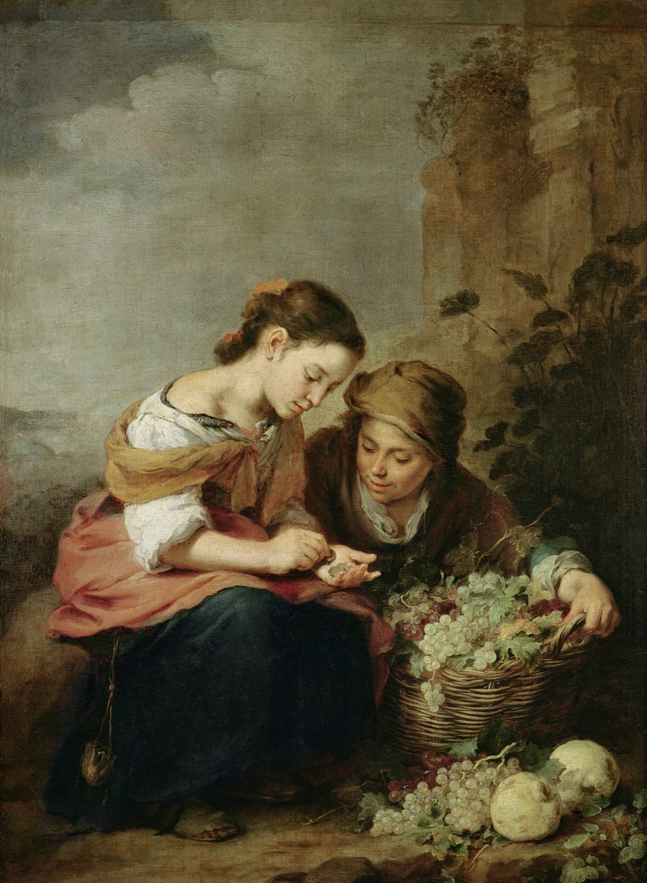 Mały sprzedawca owoców, 1670-75 autorstwa Bartolomé Esteban Murillo