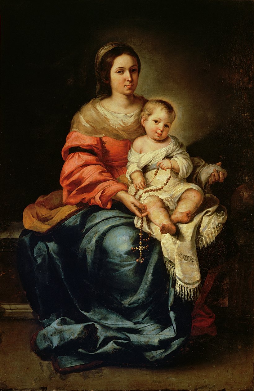 Madonna Różańcowa autorstwa Bartolomé Esteban Murillo