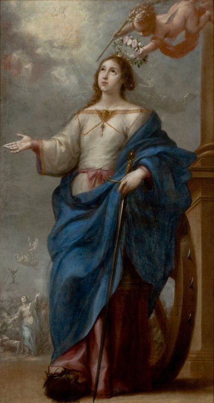 Santa Catarina Aleksandrii autorstwa Bartolomé Esteban Murillo