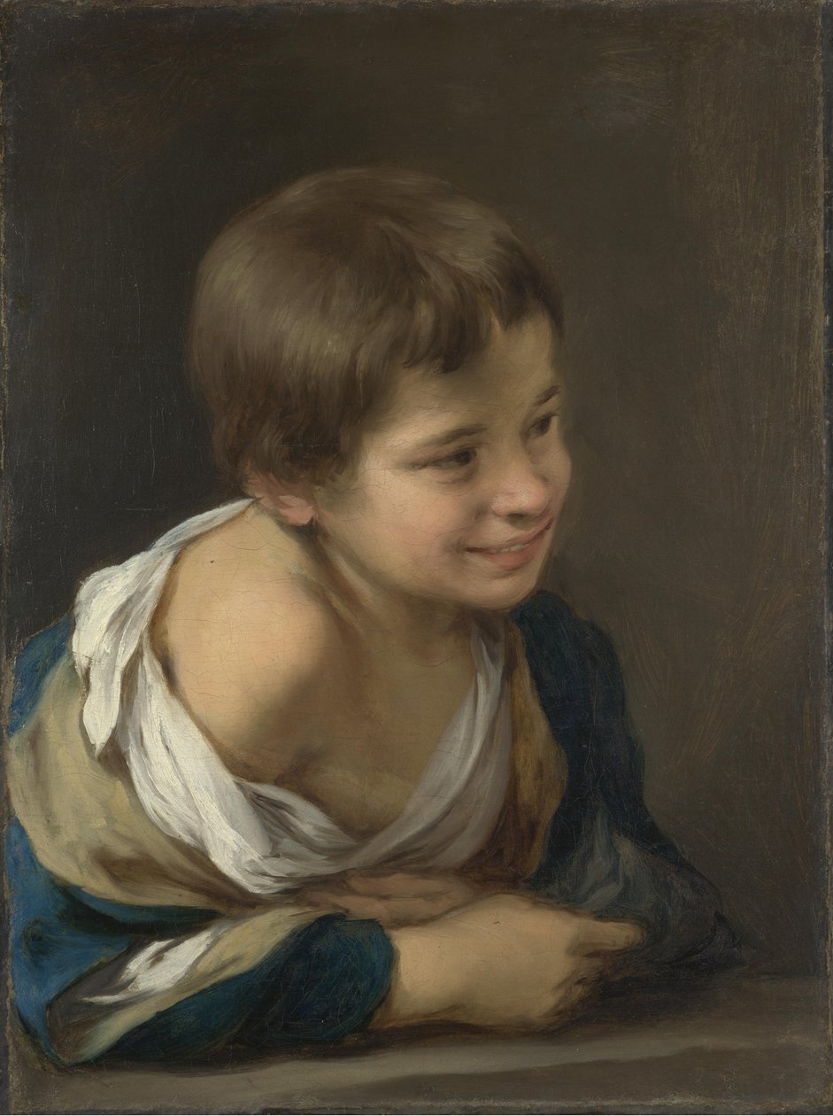 Chłop oparty o parapet autorstwa Bartolomé Esteban Murillo