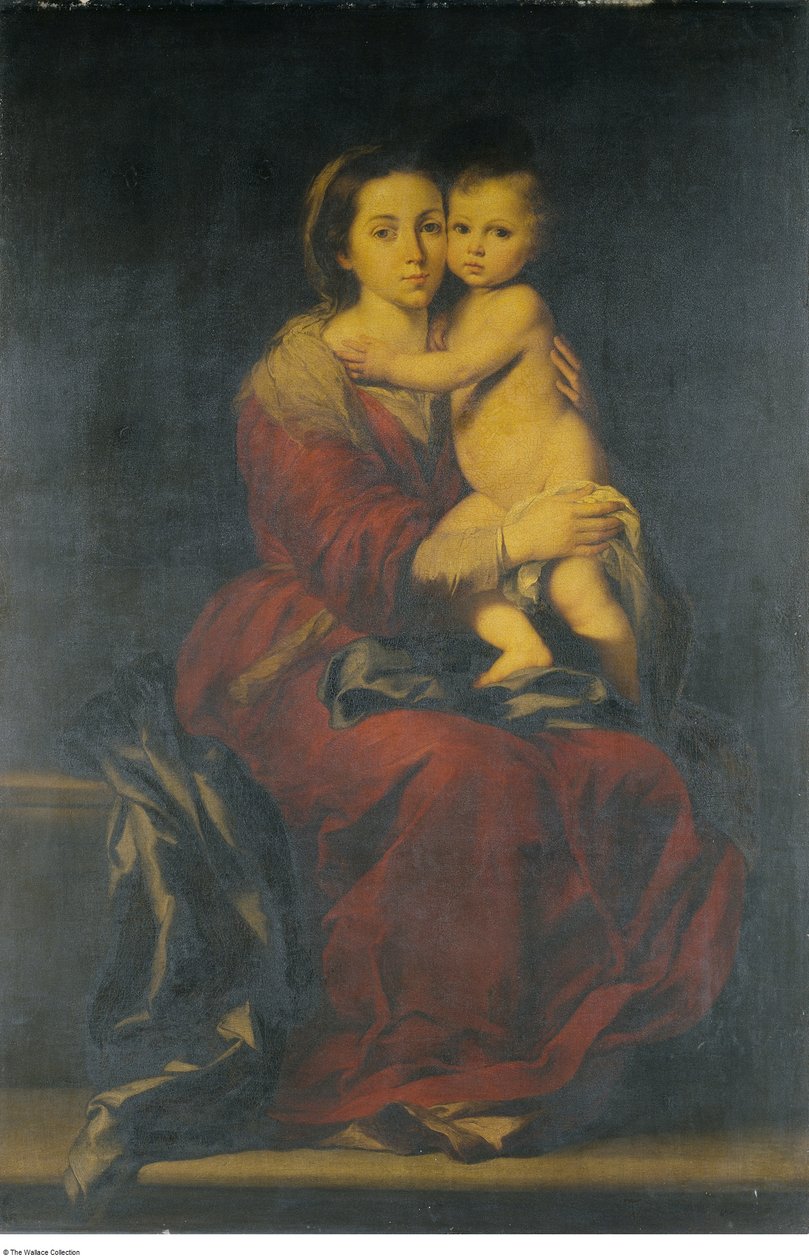 Według Bartolomé-Estebana Murillo - Dziewica z Dzieciątkiem, ok. 1660 - ok. 1699 autorstwa Bartolomé Esteban Murillo