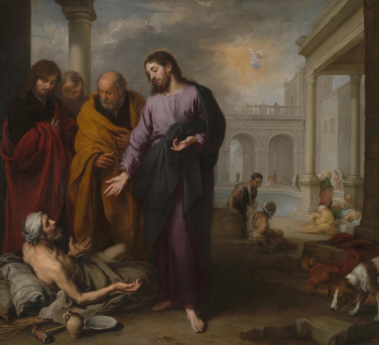 Chrystus uzdrawiający paralityka przy sadzawce Betesda, 1667-1670 autorstwa Bartolomé Esteban Murillo