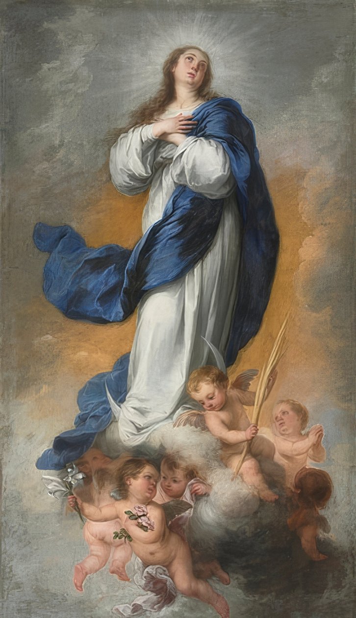 Niepokalane Poczęcie. około 1680 autorstwa Bartolomé Esteban Murillo
