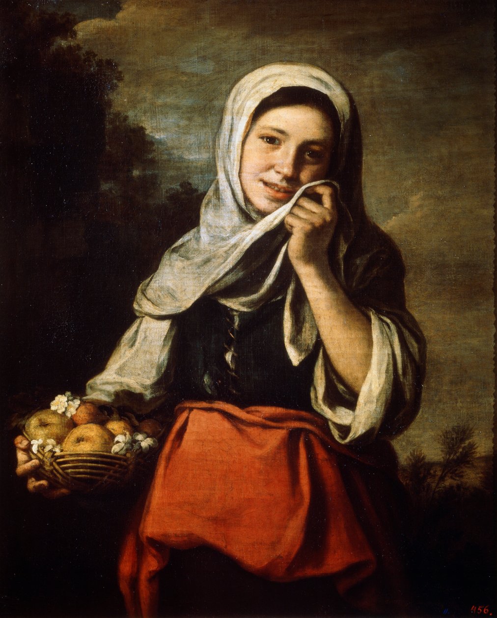 Dziewczyna sprzedająca owoce, c1650-c1660 autorstwa Bartolomé Esteban Murillo