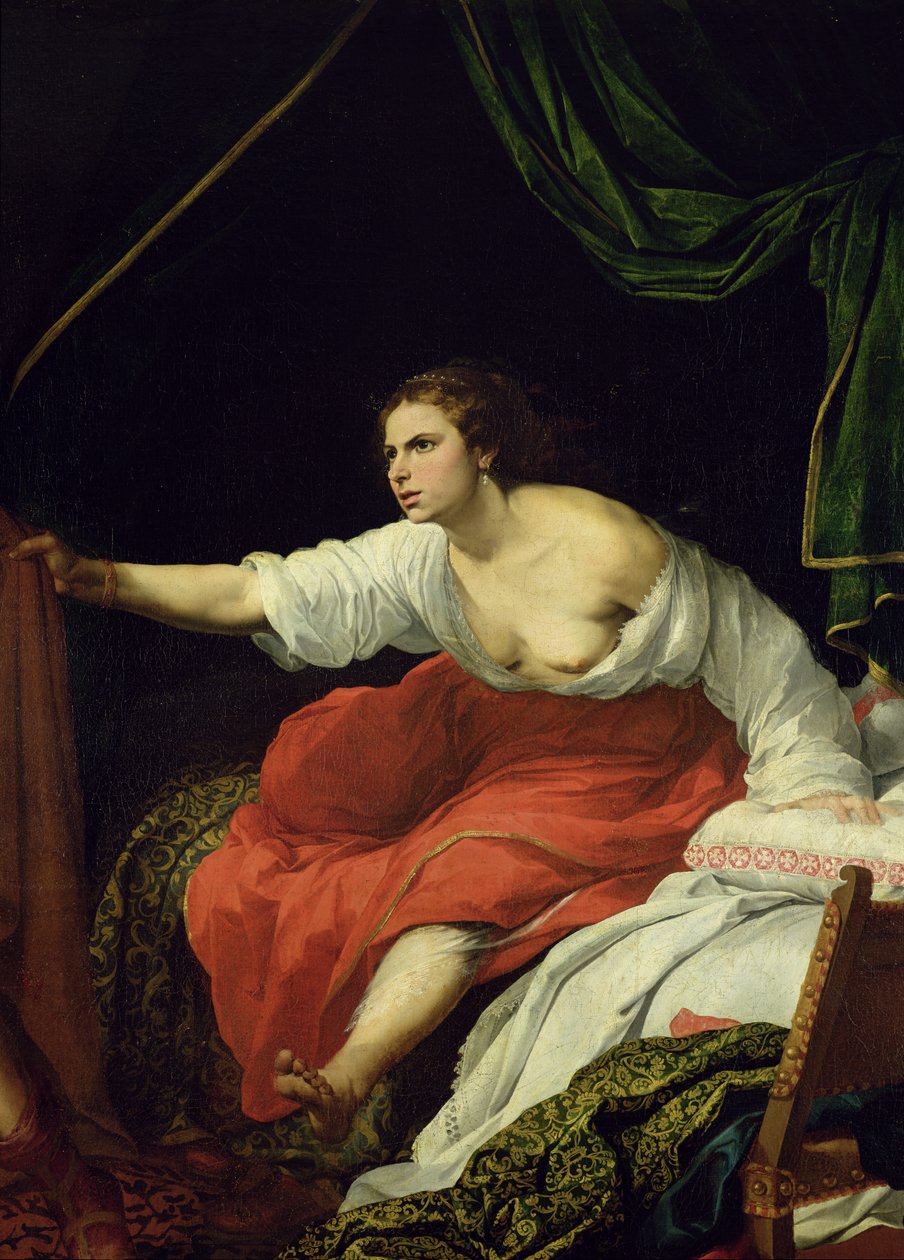 Żona Potyfara, fragment Józefa i żony Potyfara, 1645-48, zob. 242067 autorstwa Bartolomé Esteban Murillo