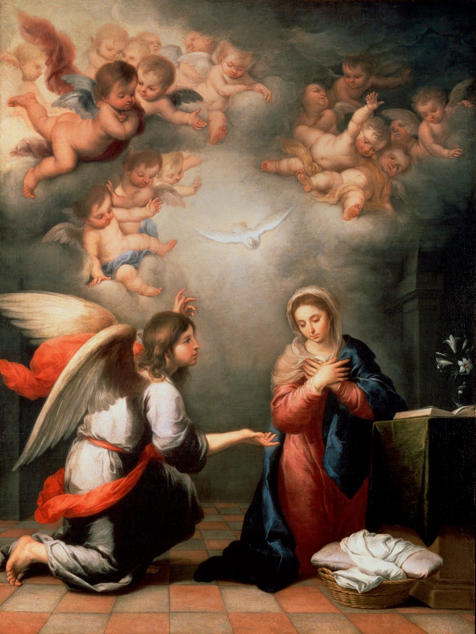 Zwiastowanie, 1660. autorstwa Bartolomé Esteban Murillo